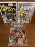 3 Maverick Comics Marvel Comics In the Shadow of Death #1 #2 and #11 Sabretooth Wolverine