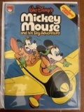 Mickey Mouse Sky Adventure PB Whitman DYNABRITE 1973 Bronze Age Disney Comic 69 Cents
