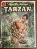 TARZAN Comic #73 Dell Edgar Rice Burroughs 1955 Silver Age 10 Cents Painted Cover