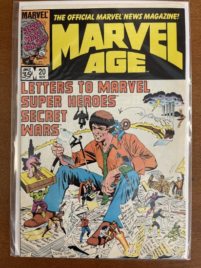 Marvel Age Comic #20 Marvel News Magazine 1984 Bronze Age Secret Wars
