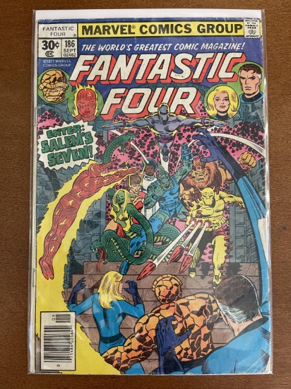 Fantastic Four Comic #186 Marvel Comics 1977 Bronze Age 30 Cents Key 1st Appearance
