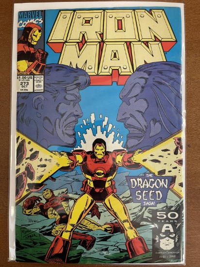 Iron Man Comic #273 Marvel Comics Dragon Seed Saga John Byrne