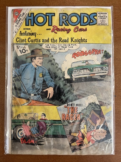 Hot Rods Comic #54 Charlton Comics 1961 Silver Age 10 Cents