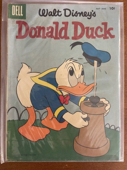 Walt Disney Donald Duck Comic #59 Dell Comics 1958 Silver Age Cartoon Comic 10 Cents