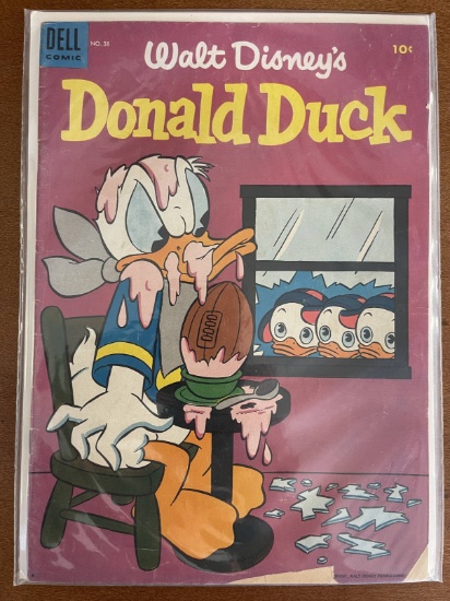 Walt Disney Donald Duck Comic #38 Dell Comics 1954 Golden Age Cartoon Comic 10 Cents