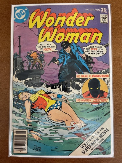 Wonder Woman Comic #234 DC 1977 Bronze Age Key 1st appearance of Armageddon, a Nazi