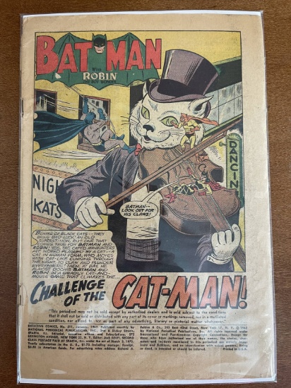 Detective Comic #311 DC 1963 Silver Age No Cover Key 1st appearance and origin of Catman