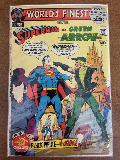 Worlds Finest Comic #210 DC 1972 Bronze Age Key 1st Appearance Efron the Sorcerer 25 cents