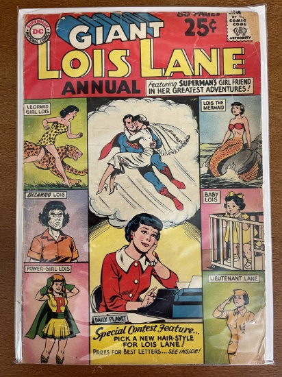 Lois Lane Annual Comic #1 DC Giant 1962 Silver Age Key 1st Annual 25 Cents