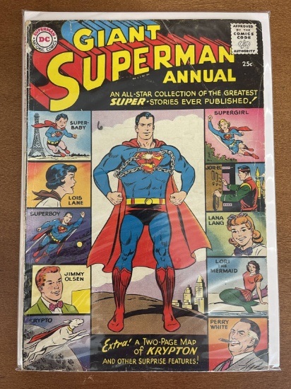 Superman Annual Comic #1 DC 1960 Key First Silver Age DC Annual