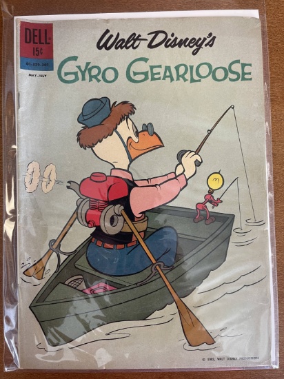 Gyro Gearloose Comic #1 Dell Walt Disney 1962 Silver Age Carl Barks Cover KEY 15 Cents
