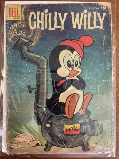 Chilly Willy Comic #1 Four Color #740 Silver Age 1956 Dell 10 Cents Walter Lantz