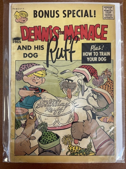 Dennis the Menace and His Dog Ruff Comic #1 Fawcett 1963 Silver Age Comic Strip Comic