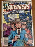 The Avengers Comic #239 Marvel 1984 Bronze Age Key Appearance of David Letterman