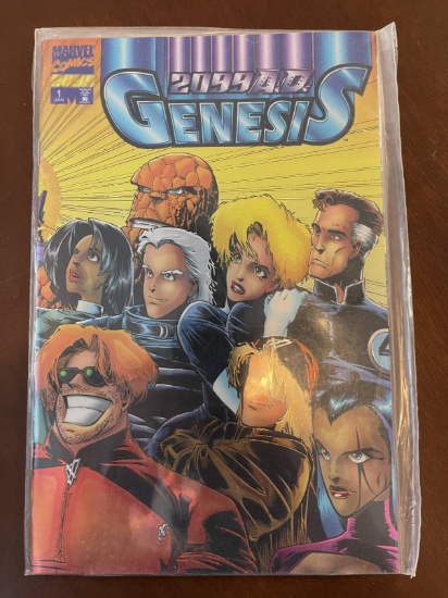 2099 AD Genesis Comic #1 Marvel Chromium Wraparound Cover