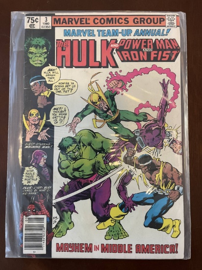 Marvel Team Up Annual Comic #3 Marvel Comic 1980 Bronze Age Hulk and Power Man and Iron Fist