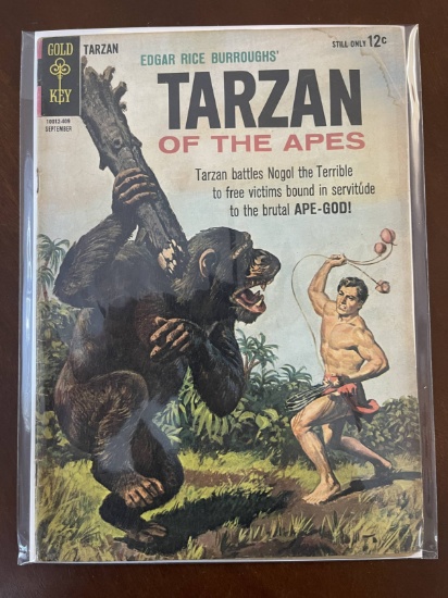 Tarzan Comic #145 Gold Key 1964 Silver Age Movie Comic 12 Cents Painted Cover