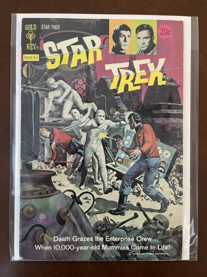 Star Trek Comic #21 Gold Key 1973 Bronze Age TV Show Comic 20 Cents Kirk Spock Photo Cover