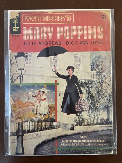 Walt Disneys Mary Poppins Comic Gold Key 1964 Silver Age Movie Comic 12 Cents