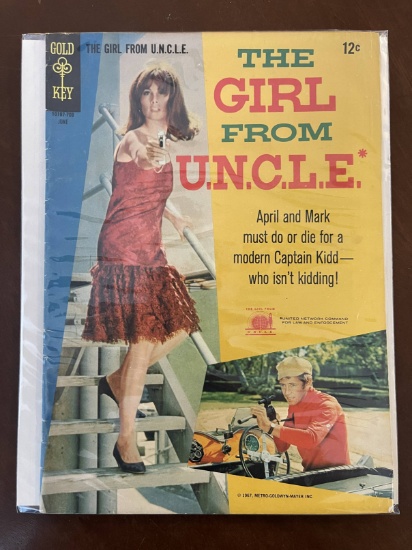 The Girl From UNCLE Comic #3 Gold Key 1967 Silver Age TV Show Comic 12 Cents