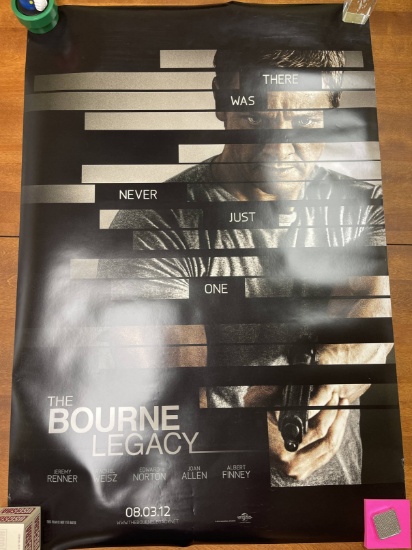 Bourne Legacy Theatrical Movie Poster Double Sided 27"x40" Very Good Condition