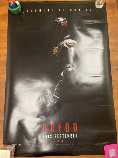 Dredd Theatrical Movie Poster Double Sided 27"x40" Lionsgate Reliance Entertainment