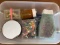 Plastic Container Full of Various Sized Wall Hooks Tacs Picture Hangers Anchors Nails Washers and Mu
