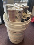 19 Rolls of Wall Paper and Shelf Paper 11 Full Rolls Solid Vinyl 56 Sq Feet Each 8 Partial Rolls See
