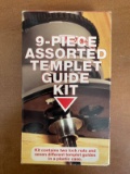 Like New 9 Piece Assorted Templet Guide Kit Porter Cable in Original Packaging