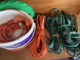 5 Extension Cords in Very Good to Excellent Condition Various Lengths See Pics