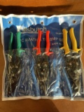 3 Piece Aviation Tin Snip Set by Pittsburgh Made in China SKU P37325 Very Good Condition