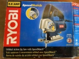 Ryobi 4.8 Amp Like NEW Orbital Action Jig Saw SpeedMatch with 5 Blades and in Original Box JS480L