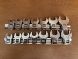 14 Piece Crowfoot Wrench Set CR-V Made in India in Like New Condition