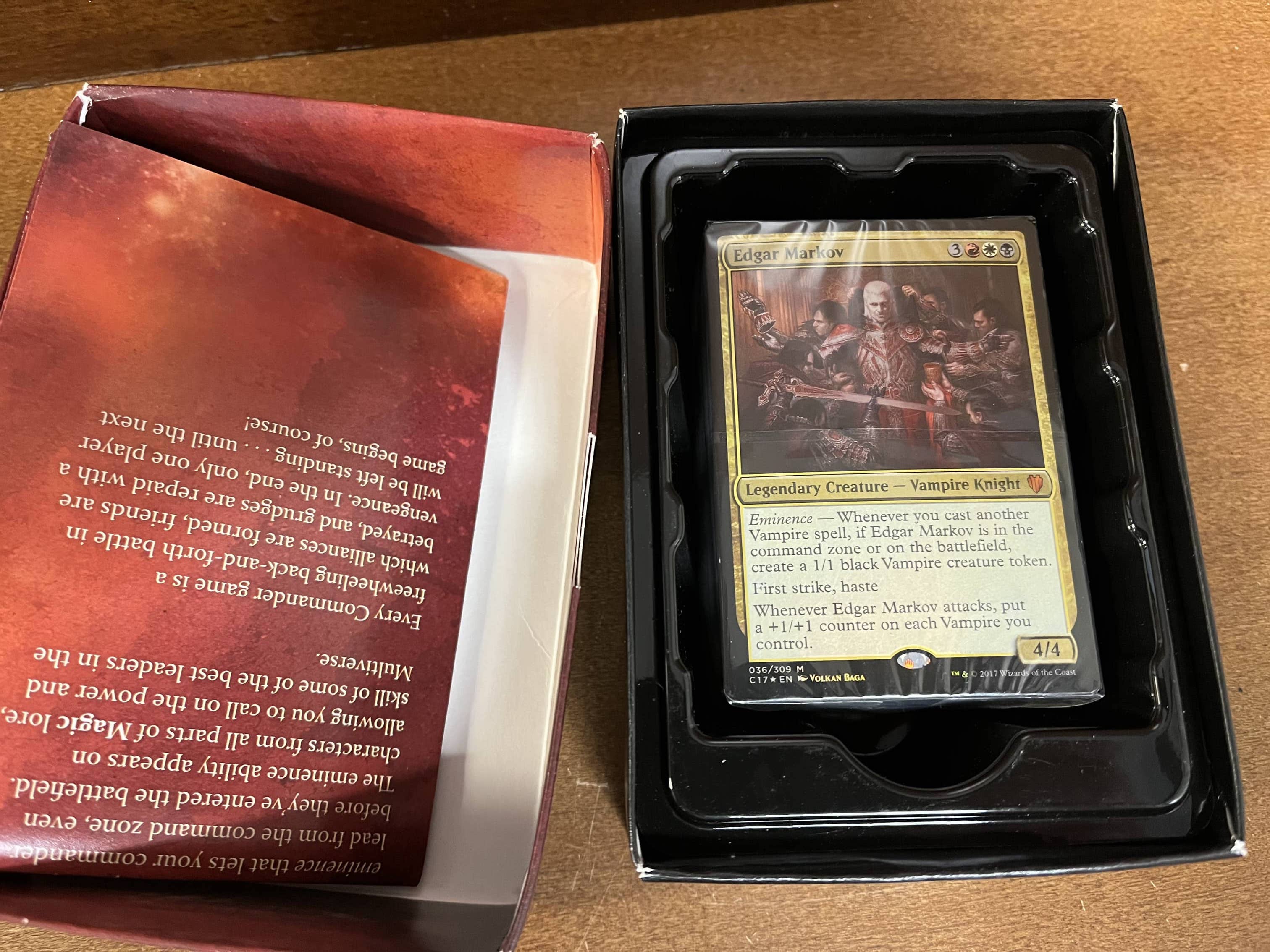 mtg commander 2017 vampire deck Amazon.com: Elite Mardu Vampire Commander Deck - Licia - Black Red White -  EDH - 100 Card - Custom Magic The Gathering Deck main image 0