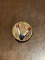 Early WWII V for Victory Pin Made from a Lincoln Wheat Cent Penny 1925 Enamel Color Added