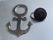 Coast Guard Button Plastic with a Metal Coast Guard Emblem