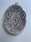 Silver Tone Locket Pendant with Etchings and opens for Photos Unknown Age