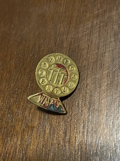 Vintage WMAQ TTT News The Daily News Pin Collectible Rare 1926
