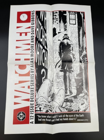 Watchmen Original 1986 Promo Poster