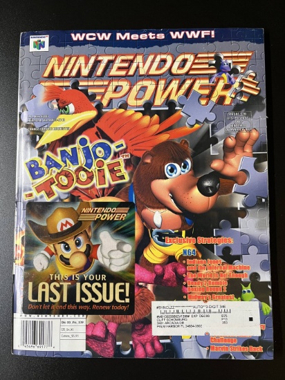 Nintendo Power Magazine #139 Nintendo of America 2000 Banjo Tooie High Grade