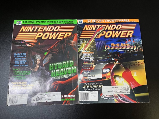 2 Issues Nintendo Power Magazine #122 & #123 Nintendo of America 1999 High Grade