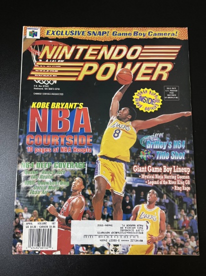 Nintendo Power Magazine #107 Nintendo of America 1998 Kobe Bryant's NBA Courtside