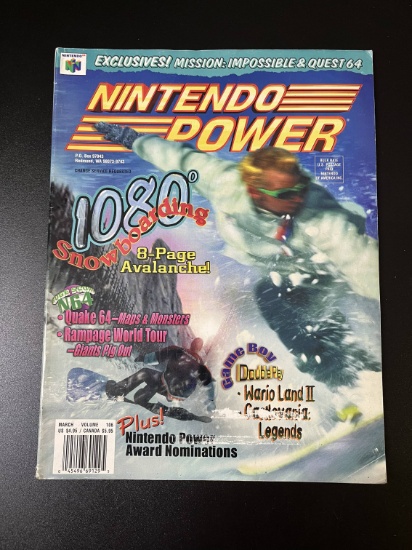 Nintendo Power Magazine #106 Nintendo of America 1998 1080 Snowboarding
