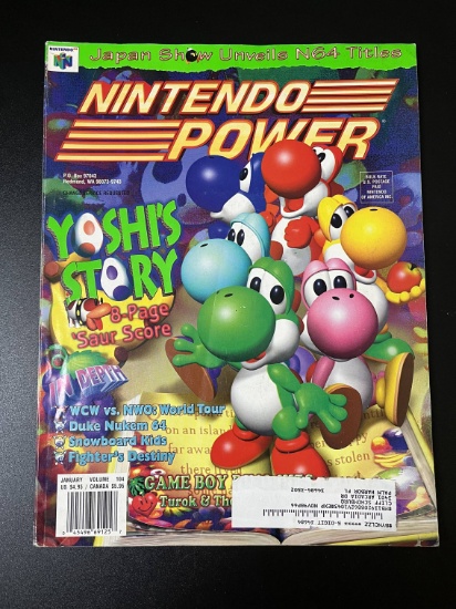 Nintendo Power Magazine #104 Nintendo of America 1998 Yoshi's Story