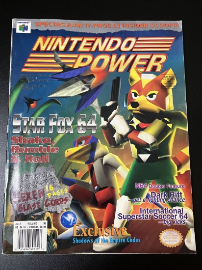 Nintendo Power Magazine #98 Nintendo of America 1997 Star Fox 64