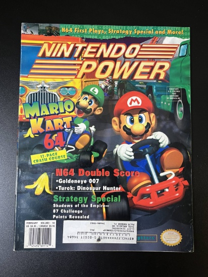 Nintendo Power Magazine #93 Nintendo of America 1997 Mario Kart 64