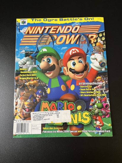 Nintendo Power Magazine #135 Nintendo of America 2000 Mario Tennis High Grade