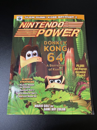 Nintendo Power Magazine #126 Nintendo of America 1999 Donkey Kong 64 High Grade