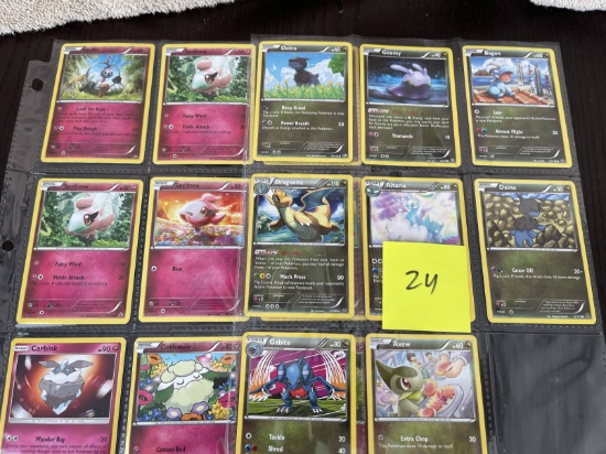 Lot of over 25 Dragon and Fairy Type Pokemon Cards Common To Rare Cards