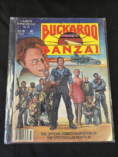 Buckaroo Banzai A Marvel Super Special #33 Official Comics Movie Adaptation 1984